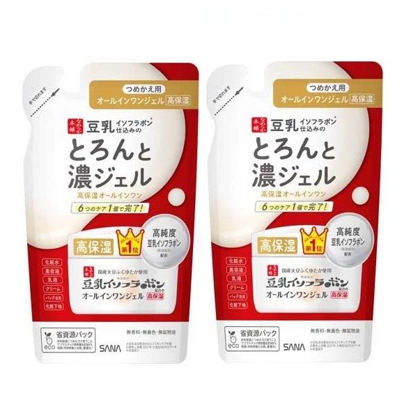 2セット なめらか本舗 とろんと濃ジェル エンリッチ つめかえ用 100g