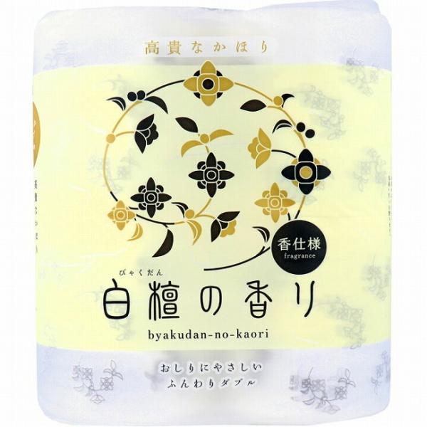 他サイト： 2セット  四国特紙 白檀の香り 30m 4ロール トイレットペーパー 白檀 ペーパー ダブル 香り付 柔らかい ふんわり フレッシュパルプの商品画像