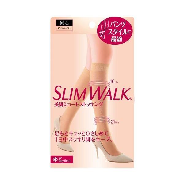 他サイト： スリムウォーク 美脚ショートストッキング M〜LサイズSLIMWALK ストッキング 着圧 インナー 美脚 レッグケア オフィス シンプル 通の商品画像