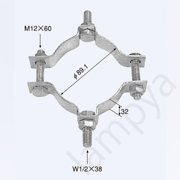 吊下バンド（径89.1用） 6566 日本ネットワークサポート : らんぷや