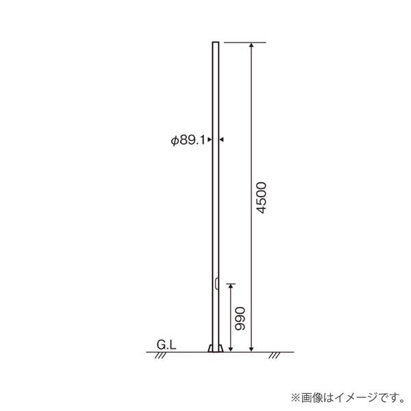 Panasonic（パナソニック） DYDX3410 LED防犯灯用 ポール ベース式 φ89