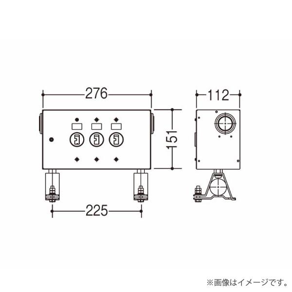 Panasonic パナソニック NK39372K 舞台演出用 コンセントボックス C型20A125Vコンセント付 3コ口 らんぷや - 通販 - Yahoo ショッピング