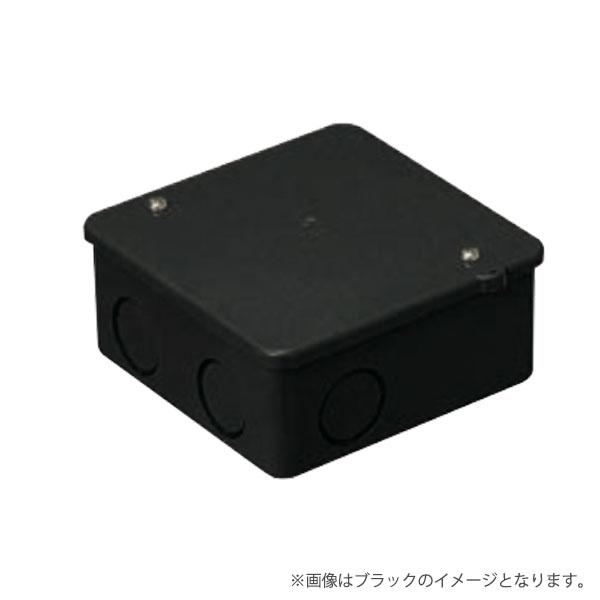 未来工業 PVKボックス 中形四角 浅型 ノック無 PVK-AOK ブラック/PVK