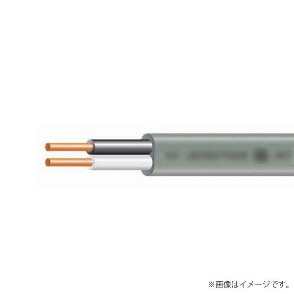 VVFケーブル（平型）1.6mm×2芯 100m グレー（灰色）【VVF1.6×2C