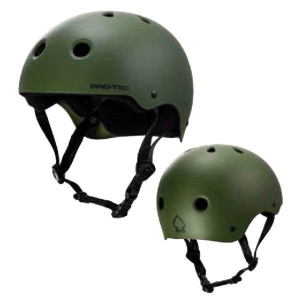 PRO-TEC classic skate Olive ヘルメット S CLASSIC SKATE / MATTE OLIVE | PRO-TEC HELMET OFFICIAL STORE