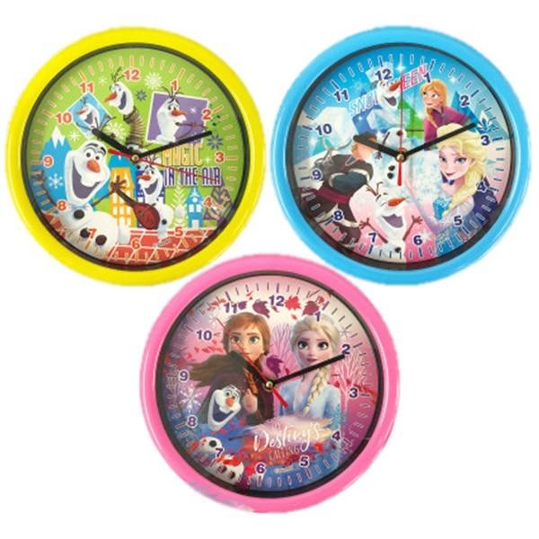 掛時計 アナ雪 ウオールクロック 壁掛け アナと雪の女王 選べる3種 時計 ディズニー キャラクター プレゼントにも 爆買