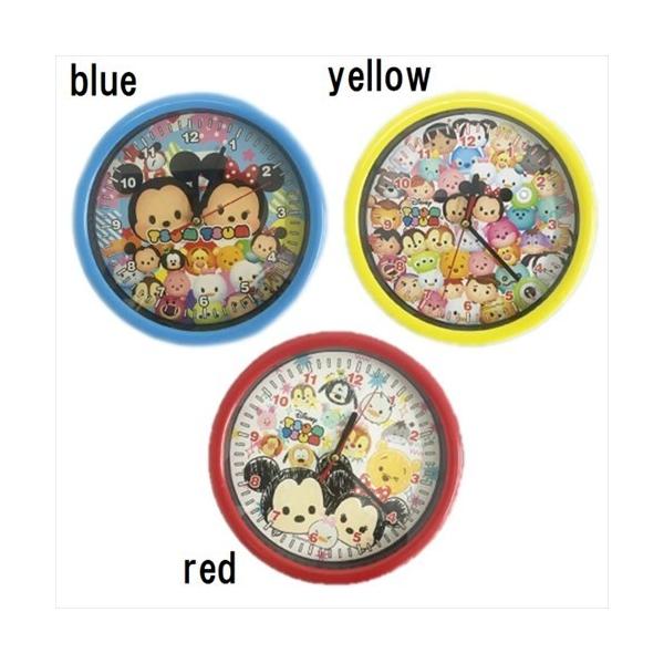 壁掛け時計 ディズニー ツムツム 選べる3色 かわいい ウォールクロック 青 赤 黄 キャラ シンプル 子供 プレゼントにも Tsumtsum Wallclock Lanctuary 通販 Yahoo ショッピング