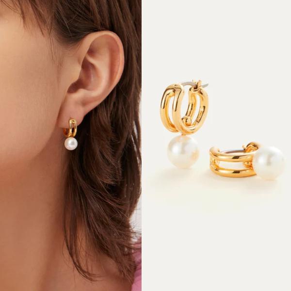 JENNYBIRD（ジェニーバード） NOVA HUGGIES パール ピアス : import