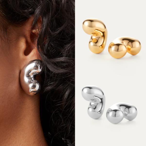 ぷっくりいちごピアス⟡.· muku ピアス PIERCE / DROP ZIRCONIA レディース : ZOZOTOWN