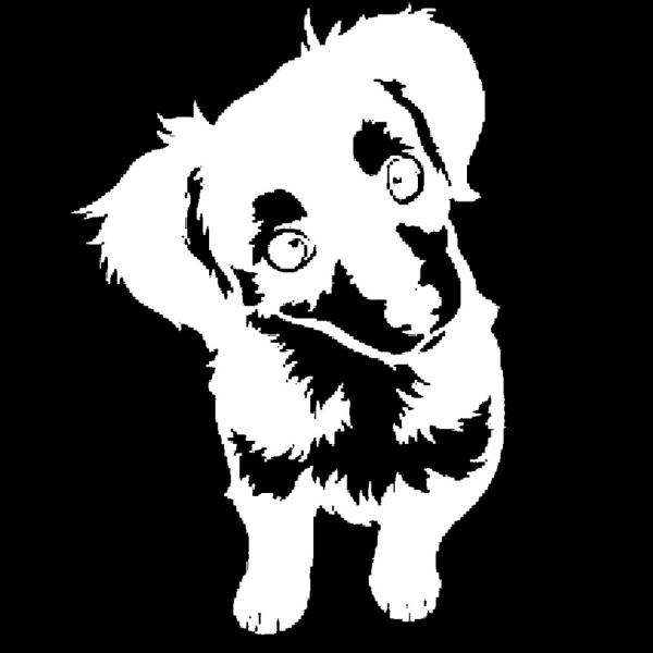 車 ステッカー チワックス ちわわ ダックスフンド 犬 イヌ 愛犬 ドッグ 給油口 おもしろ バイク カー用品 おしゃれ 転写式 白 送料無料