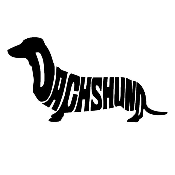 車 ステッカー ダックスフンド ドッグ 犬 英字 文字 子犬 給油口 おもしろ バイク かっこいい カー用品 かわいい シール おしゃれ 転写式 黒 送料無料