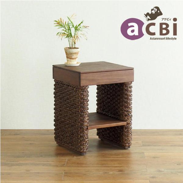 竹素材 ランプテーブル/サイドテーブル/椅子 高さ37