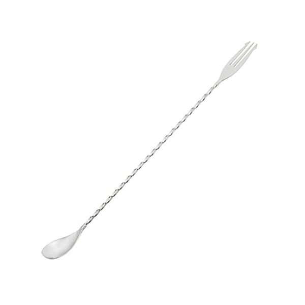 ツイストバースプーン 大(94050)柄がねじれたデザインのロングタイプバースプーン。そのままマドラーとしても使えます。ステンレス製でお手入れ簡単。【商品仕様】サイズ／約315mm材　質／18-8ステンレス鋼(SUS304)日本製※食洗器対応