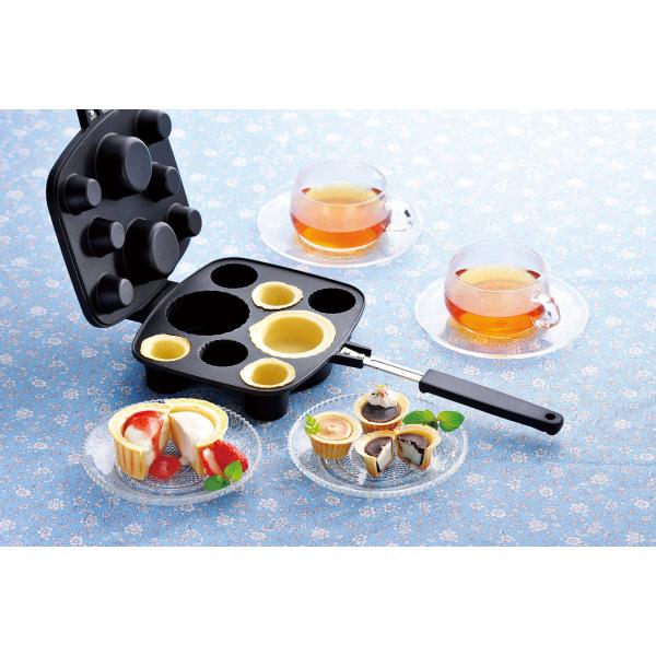 カップケーキメーカー(KS-2922)(径7cm/径4cm)タルト型フッ素加工 製菓 お菓子 おやつ お弁当 ポテト サラダ 食べられるカップ ガス火専用【日本製】
