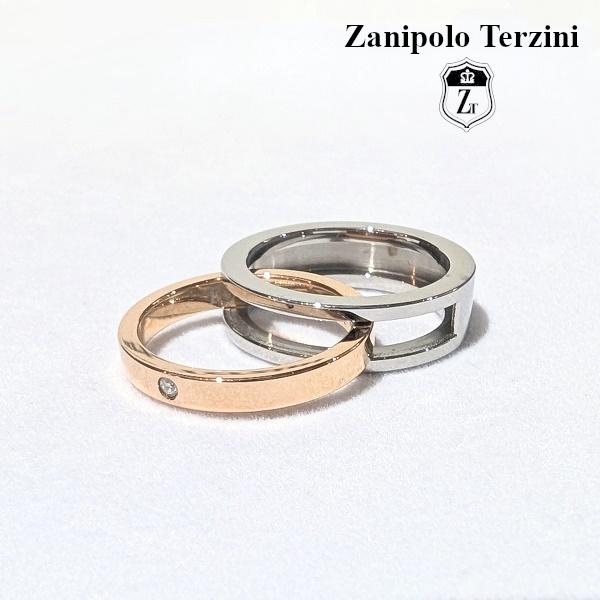 Zanipolo Terzini リング ダイアモンド セパレート ピンク
