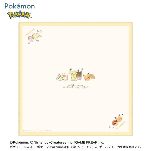 ・可愛いポケモンキャラクターがデザインされたランチクロスです。・ランチボックス、お箸、巾着 と合わせて使うと 楽しさアップです。・しわになりにくく、乾きやすい仕様で、アイロンがけも簡単です。製造元：kamiojapan(カミオジャパン )色...