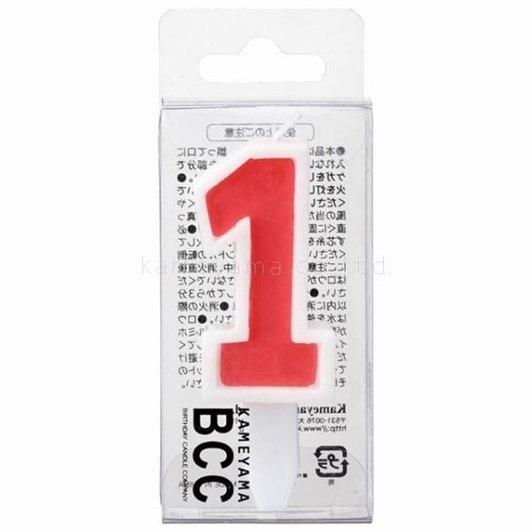 【同商品数10点までネコポス(送料250円)でお送りいたします】バースデーケーキに欠かせないナンバーキャンドル♪まとめ買いもお得です。番号：1番箱サイズ：Ｗ45×Ｌ20×Ｈ110ｍｍ色：ローズ重量：24g【ネコポス対応商品】１回のご注文につ...