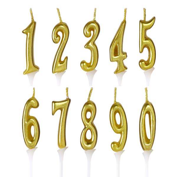 《ゴールドナンバーキャンドルミニ》 0 1 2 3 4 5 6 7 8 9【商品説明】ナンバーキャンドルミニ　ゴールド小函寸法：W13×L12×H125mmキャンドル部分：高さ約30mm　幅約10mmピック部分：58mm色：ゴールドケーキや...