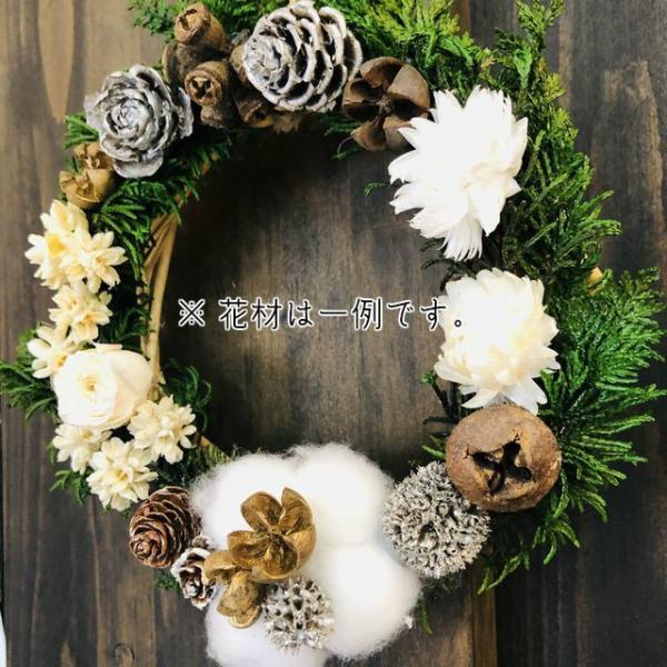 リース＆LEDキャンドルのセット インテリア おしゃれ クリスマスリース 