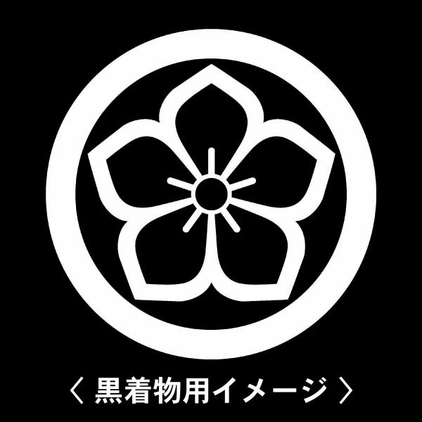 当店の【貼り紋シール】は数多くの式場、お衣装屋様にご利用頂いており、レンタルのお衣装にも安全にご使用頂けます。☆『 丸に中陰桔梗 』 紋☆6枚1セット(1枚予備)　・男性用(4.0cm)：紋付、袴、婚礼用　・女性用(2.3cm)：留袖、喪服...