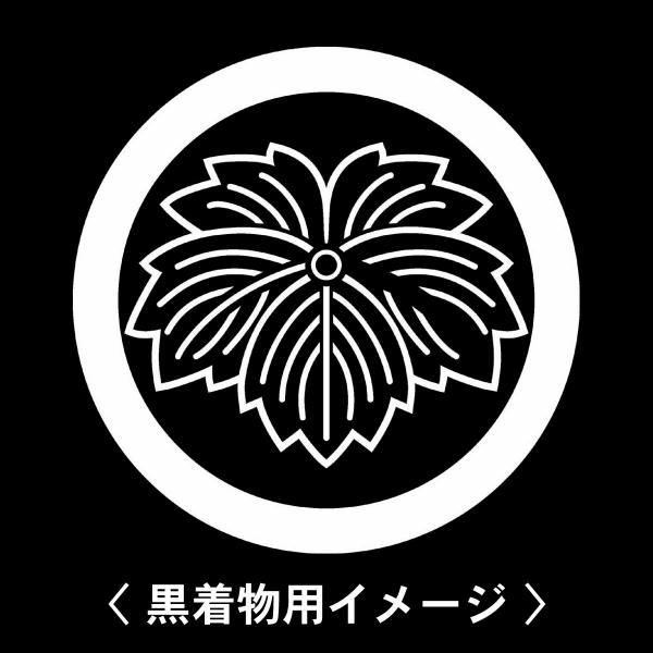 当店の【貼り紋シール】は数多くの式場、お衣装屋様にご利用頂いており、レンタルのお衣装にも安全にご使用頂けます。☆『 丸に陰鬼蔦 』 紋☆6枚1セット(1枚予備)　・男性用(4.0cm)：紋付、袴、婚礼用　・女性用(2.3cm)：留袖、喪服、...