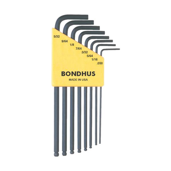 ボンダス（BONDHUS） ボールポイント・L-レンチ ロング インチ セット8本組(0.050-5/32) BLX8 （ 810-8004 ）