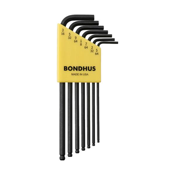 ボンダス（BONDHUS） ボールポイント・L-レンチ ロング インチ セット7本組(5/64-3/16) BLX7 （ 125-3981 ）