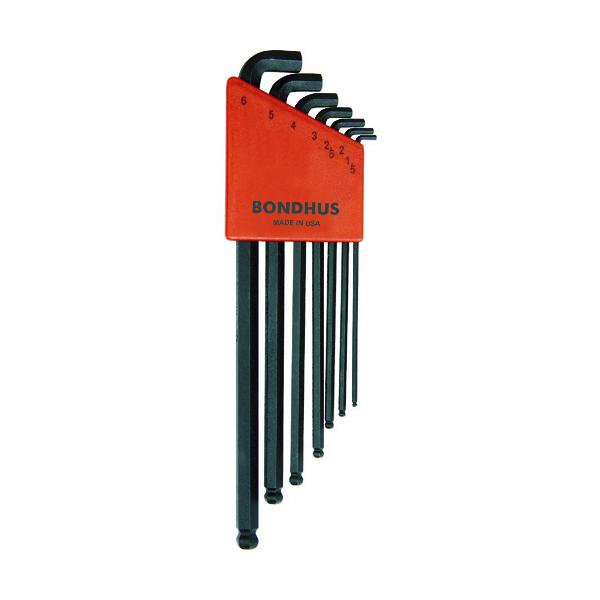 ボンダス（BONDHUS） スタビー・ボールポイント・L-レンチ ロング セット7本組(1.5-6mm) SBLX7M （ 381-6613 ）
