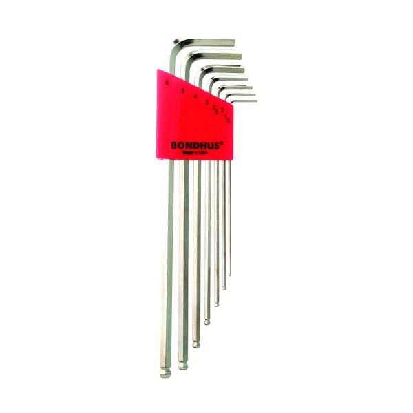 ボンダス（BONDHUS） ボールポイント・L-レンチ エクストラロング セット7本組(1.5-6mm) BLX7MB （ 810-7962 ）