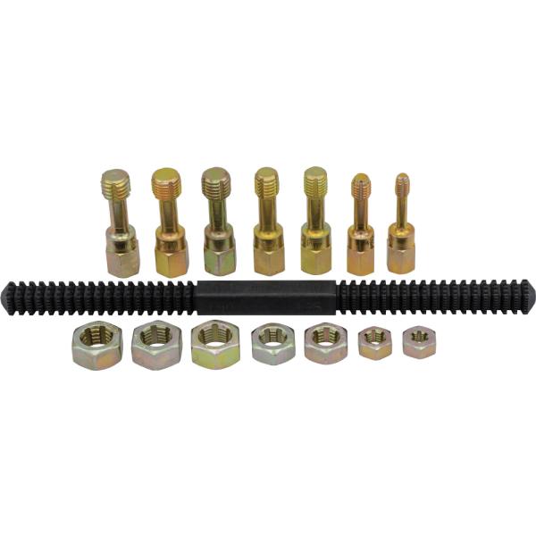 【特長】●ミリサイズの内径・外径ねじ山修正ツールです。●傷んだねじのねじ山を補正することで再生します。●ソケットやレンチで使用できるように六角形状になっています。●ボルトとナットのねじ山の修正に●傷ついたねじ、錆びたねじ、ペンキのついたねじなど