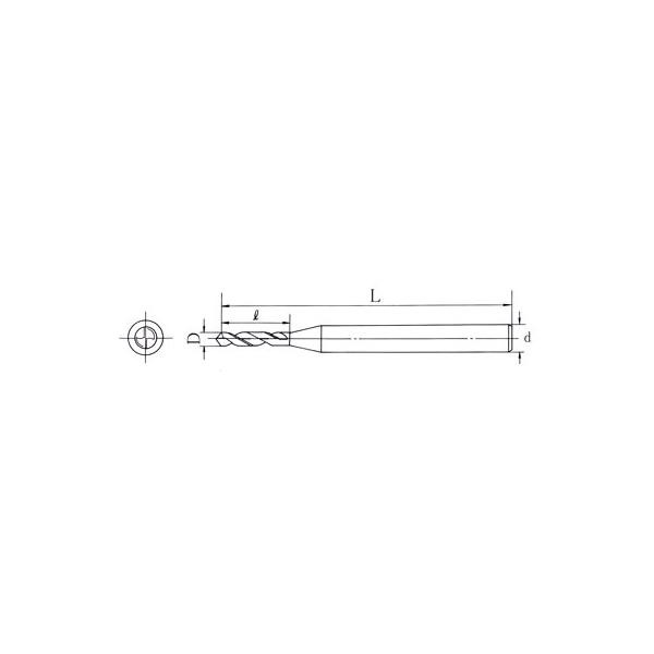 金森ドリル ルーマ型ドリル  (10本セット)　0.25mm