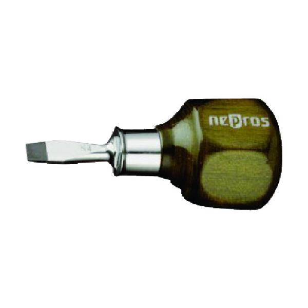 京都機械工具 nepros 木柄スタッビドライバ(マイナス)6mm ND3MS06 （ 807-0414 ）