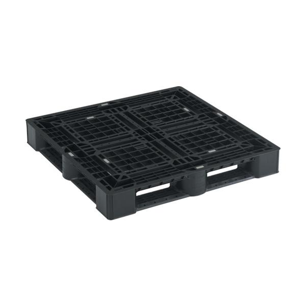 【直送・代引不可】TRUSCO α樹脂パレット 片面4方差 1100X1100 黒 SLA1111V （ 510-4491 ）