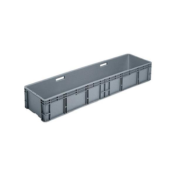 【直送・個人宅発送不可・代引不可】ESCO エスコ 1340x335x195mm/68.2L コンテナ(ライトグレー) EA506AF-133