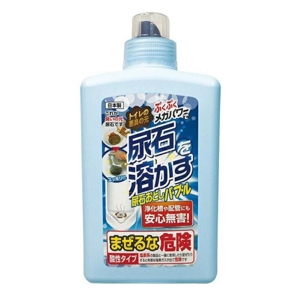 【特長】●トイレの悪臭の元！ぷくぷくメガパワーで尿石を溶かす！ ●小便器目皿の内側の尿石に注いで放置で簡単に落します。【用途】●便器(陶器専用)【注意事項】●塩素系の製品と一緒に使用したり混ぜたりすると有毒な塩素ガスが出て危険ですので絶対に...