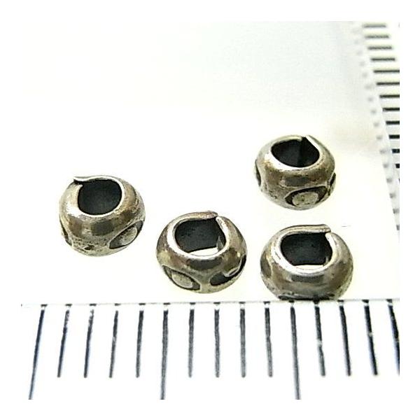 シルバー 小径 シルバーバーツ 2-015 5個で1セット 直径3.8mmタイプで横に楕円の
