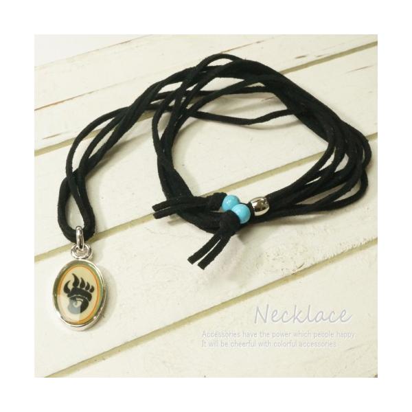 即購入❌•ハンドメイド】毛付き 熊の爪 ベアクロー マクラメ 鹿革紐