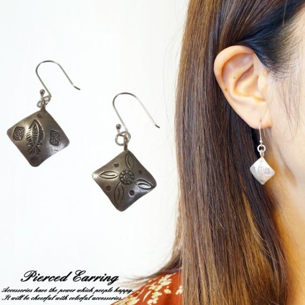 シルバー製ピアス(太陽・波・魚デザイン) シルバー製ピアス(太陽・波・魚デザイン) シルバー製ピアス(太陽・波