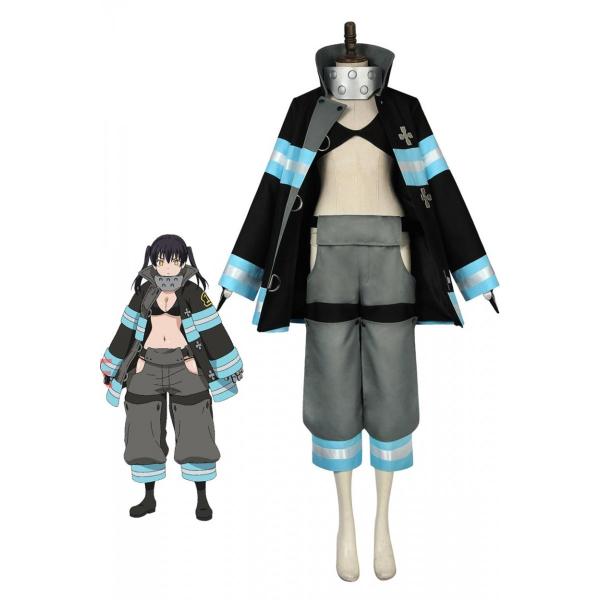 炎炎ノ消防隊 Fire コスプレ衣装 Force 第8特殊消防隊 環 古達 タマキ 環 コタツ 防火服 コスプレ衣装 Lardooコス Cosplay コスチューム 仮装 4470 Lardoo株式会社