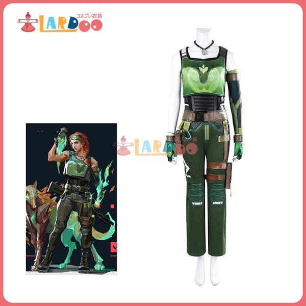 Valorant skyeコスプレ衣装 ウィッグ付きフルセット ヴァロラント VALORANT スカイ-Skye コスプレ衣装 コスチューム