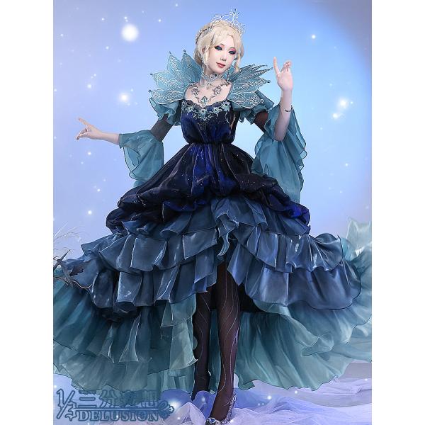 第五人格 血の女王 夜の潮 三分妄想製 コスプレ衣装 高級感フルセット新品未開封 三分妄想1/3Delusion】第五人格 IdentityV 血の女王 マリー [夜
