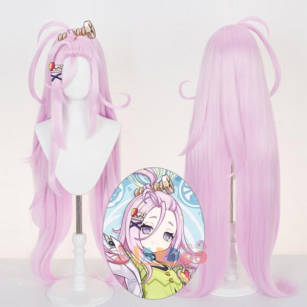 原神 Genshin アイノ-Aino コスプレウィッグ ネット付き 未カット 耐熱