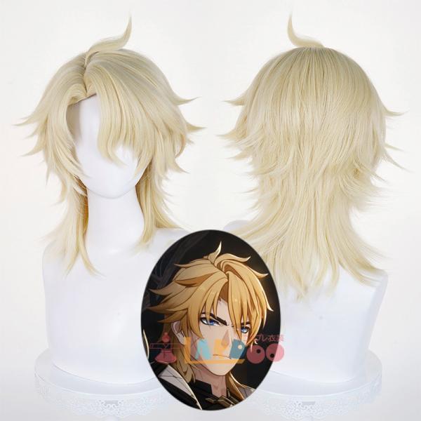 原神 Genshin ファルカ-Varka コスプレウィッグ ネット付き 未セット未