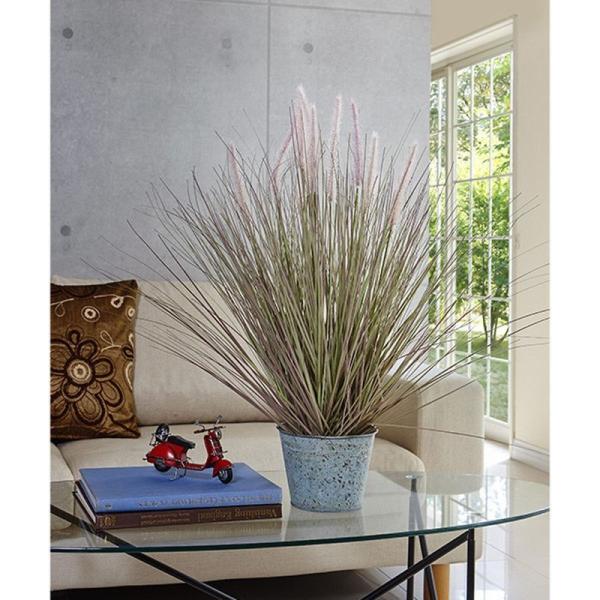 Cattail Bucket フェイクグリーン L 約99cm 萩原株式会社 東京百貨店 誕生日プレゼント インテリアグリーン 観葉植物