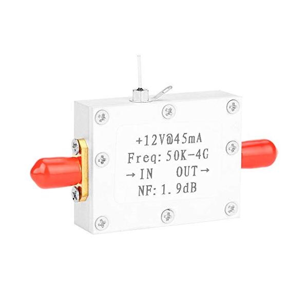RFアンプ、1pc 50K-4G高利得25dB 0.8G高利得フラットネスRFアンプ短波FMラジオリモートコントロールレシーバ用広帯域アンプ ハイゲイ