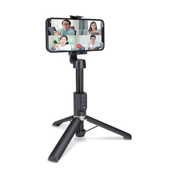 他サイト： エレコム  P-STSR02BK スマートフォン用  自撮り棒 三脚 2way ブラック Bluetoothリモコン付 ワイヤレスリモコン付の商品画像