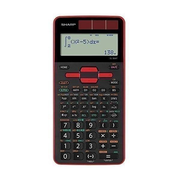 他サイト： シャープ EL-509T-RX 関数電卓 レッド ピタゴラス スタンダードモデル SHARPの商品画像