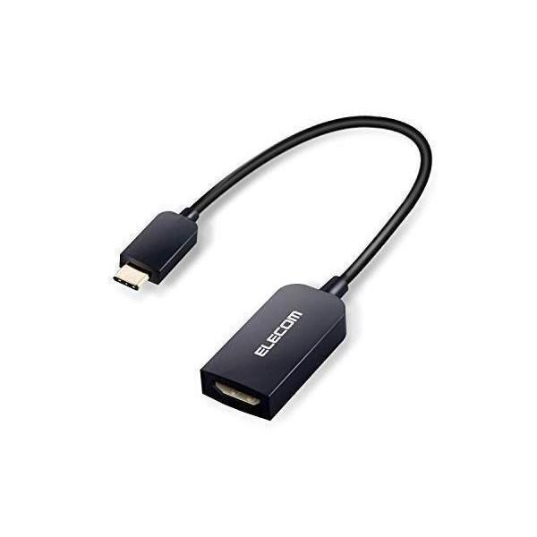 エレコム MPA-CHDMIABK 映像変換アダプタ 変換ケーブル Type-C to HDMI 4K2K対応 ブラック