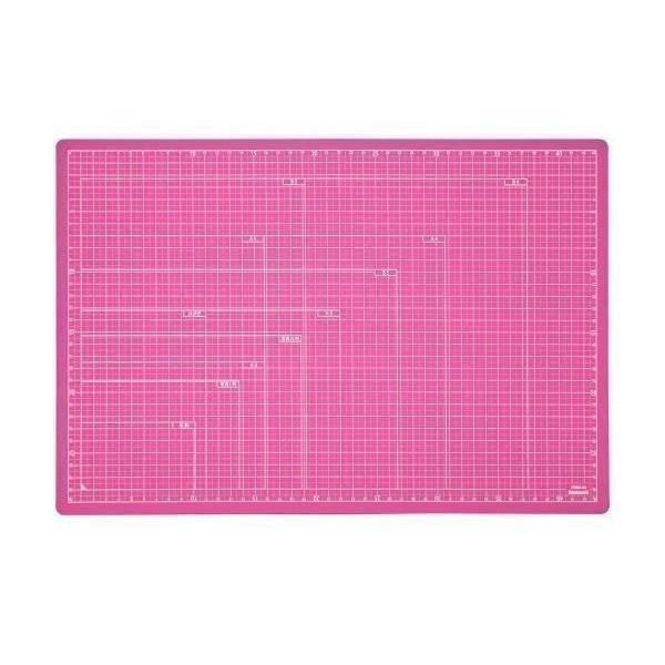 ナカバヤシ CTMO-A3P カッターマット ピンク 折りたたみカッティングマット A3