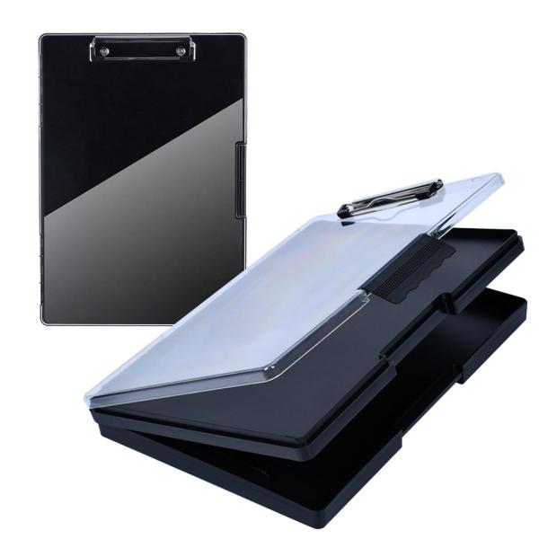クリップボード A4 収納できる 多機能 ビジネス用 横開き式